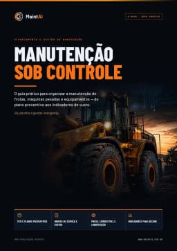 Capa do e-book Manutenção sob Controle